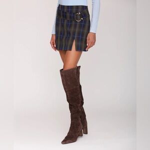 Avec Les Filles Plaid Mini Skort